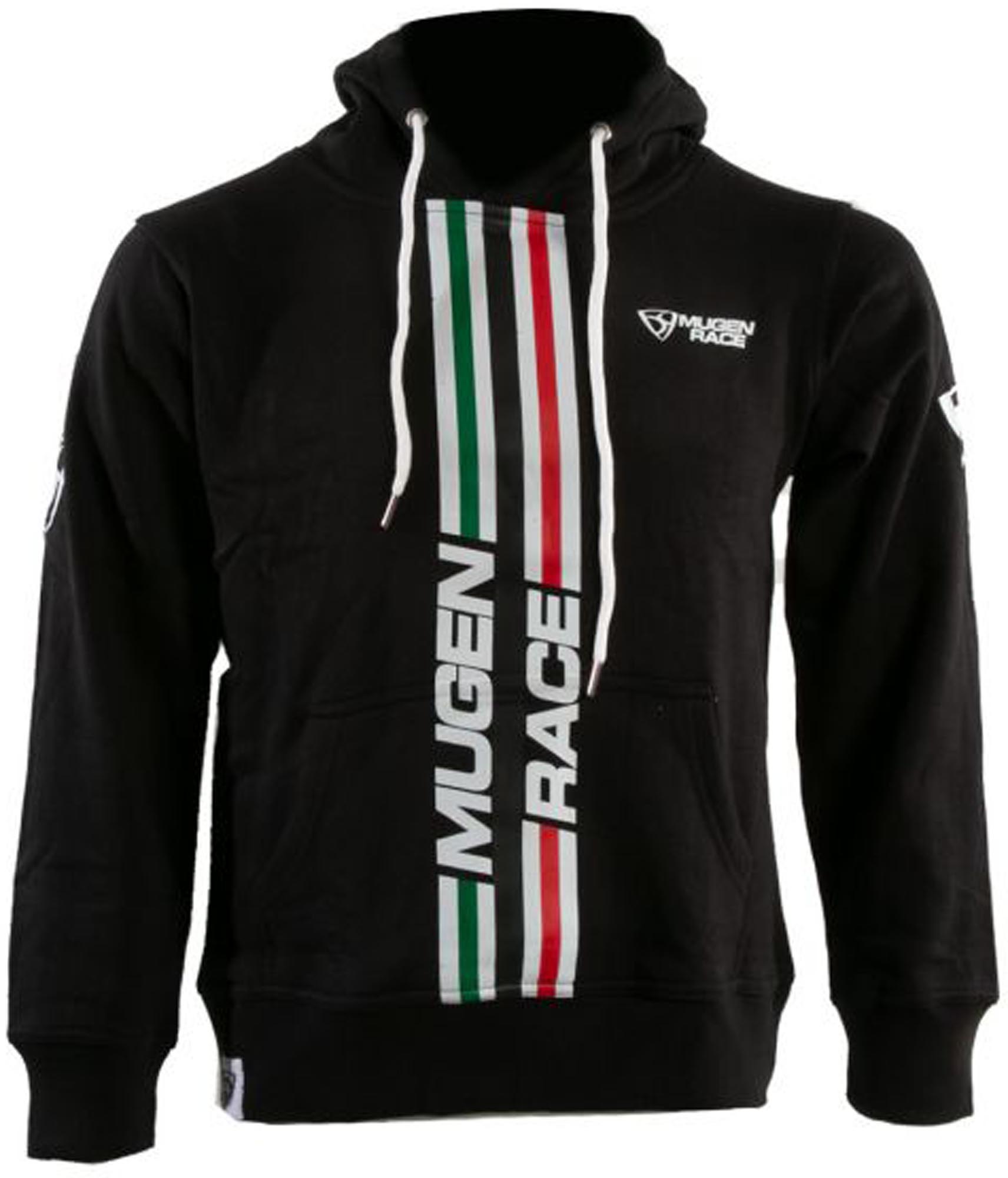 MUGENRACE Stripe Hoodie Munktröja svart M Figur 1
