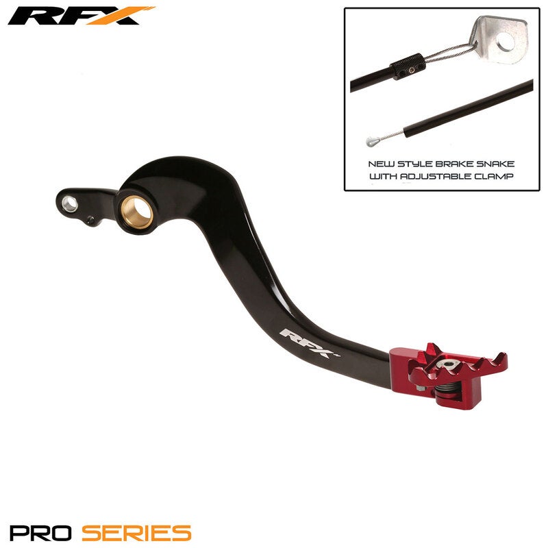 RFX Pro FT Rear Brake Lever (Black/Red) - Honda C250-image-610254747