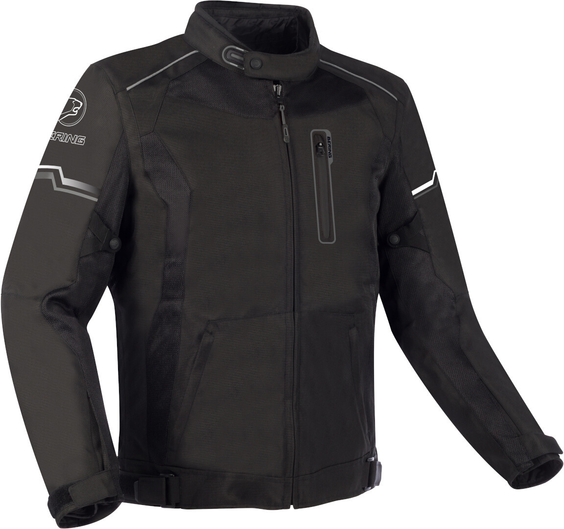 Bering Astro wasserdichte Motorrad Textiljacke schwarz/grau M Abbildung 1