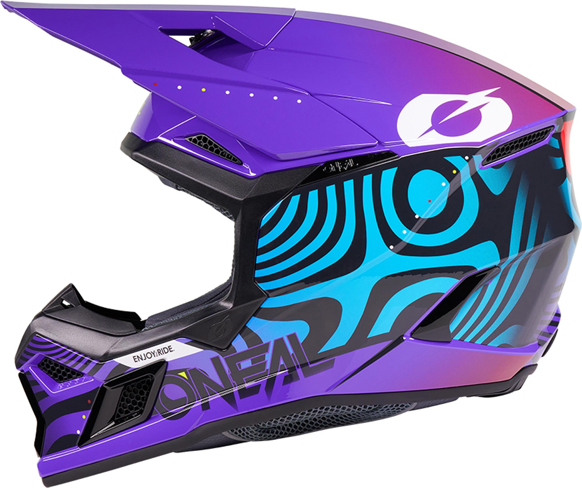 Oneal 3SRS Nova Casco da motocross viola XL (61/62) Figura 3