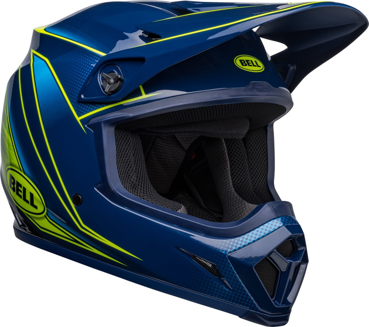 Bell MX-9 Mips Zone Casco Motocross blu/giallo L (59/60) Figura 2