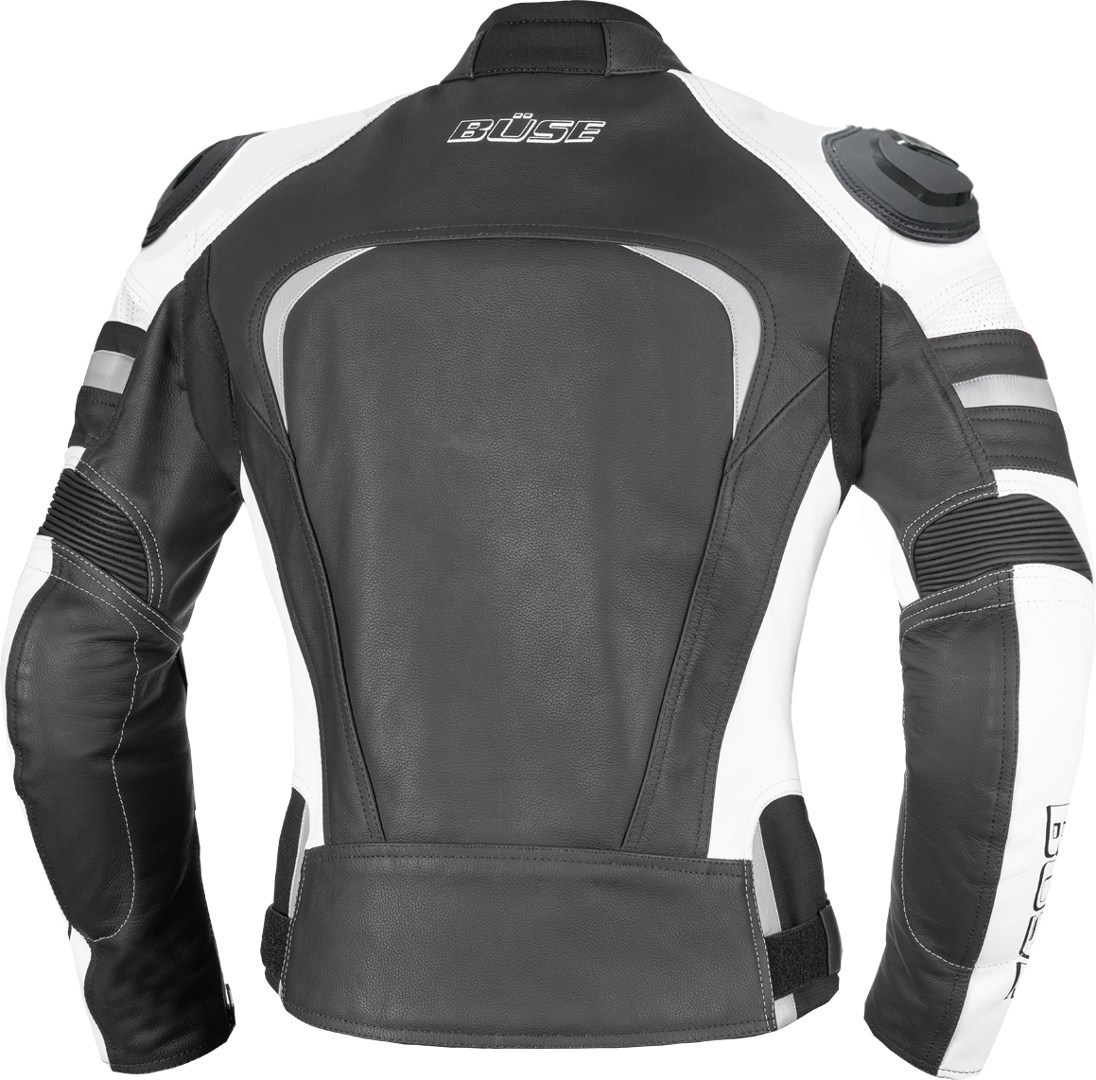 Büse Monza Ladies Motorcycle Leather Jacket black/white 38 Figure 2