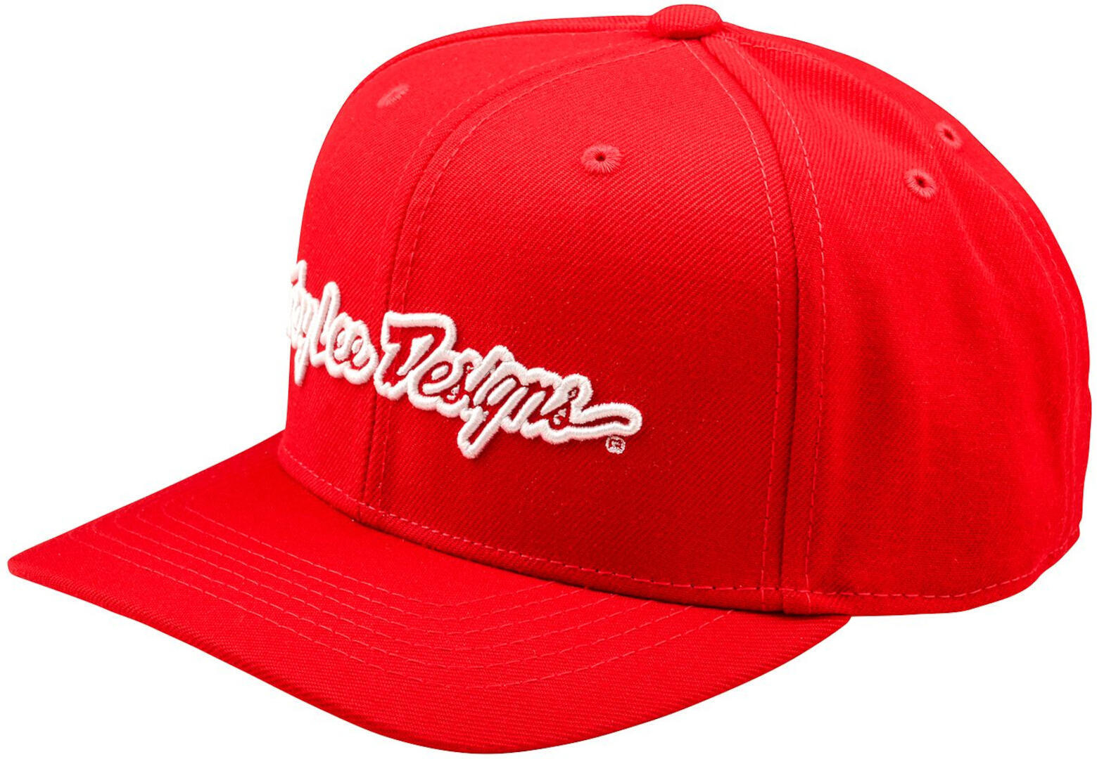 Troy Lee Designs Curved Signature Șapcă Snapback roșu Figura 1