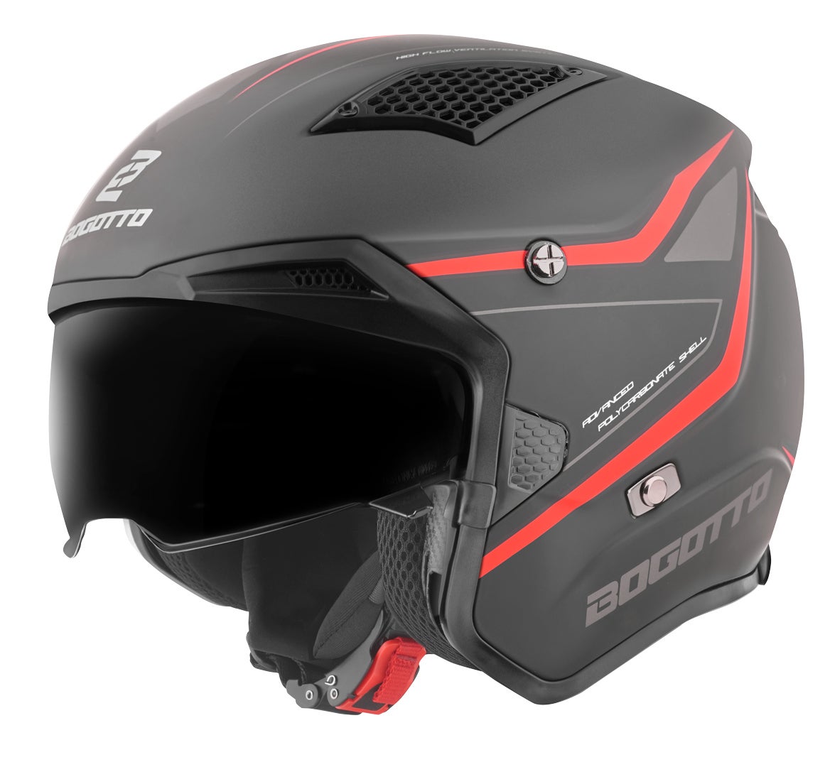 Bogotto Radic WN-ST Casco rosso/nero L Figura 4