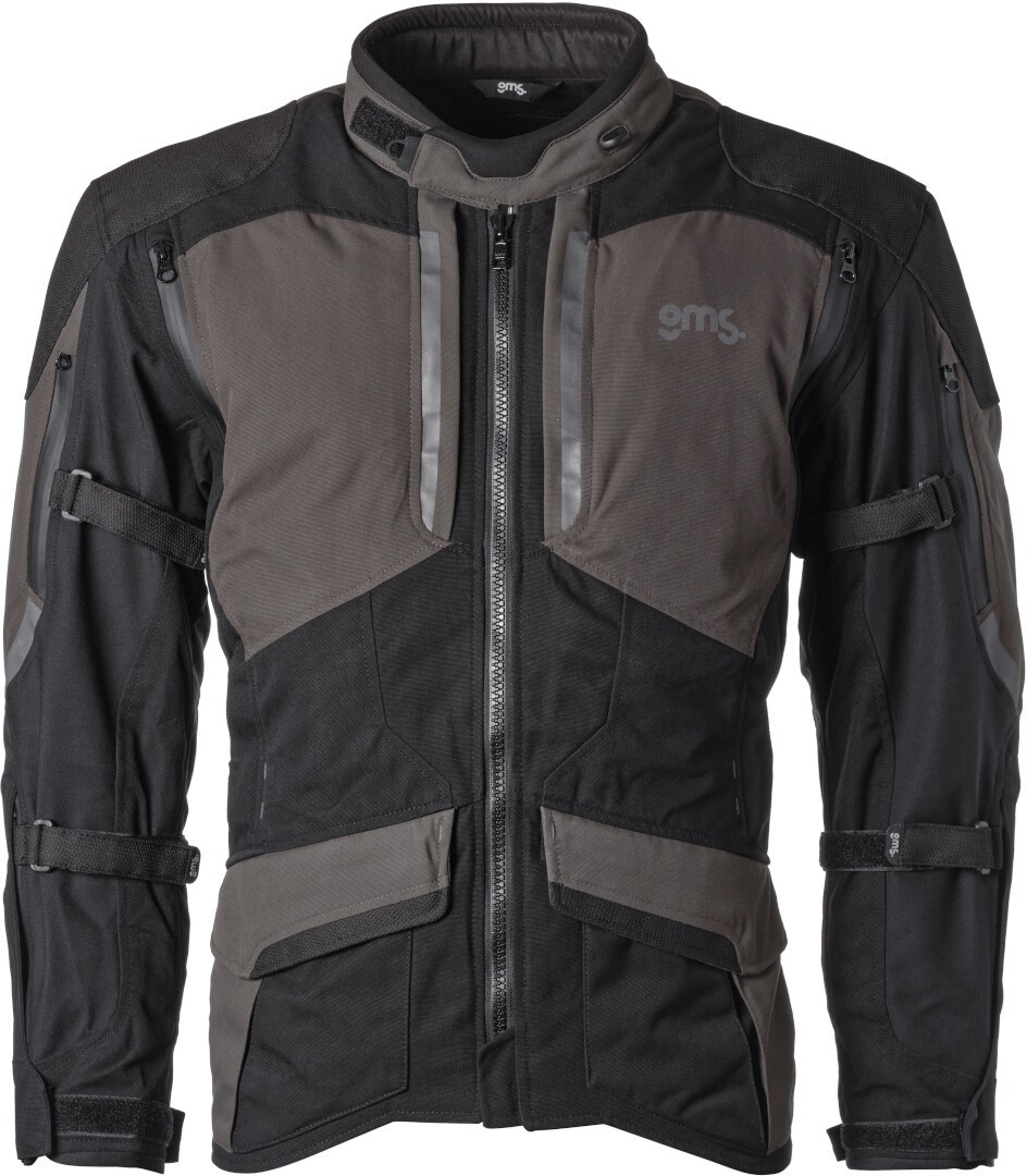 GMS Acamar WP waterproof Motorcycle Textile Jacket black/grey M Figure 1