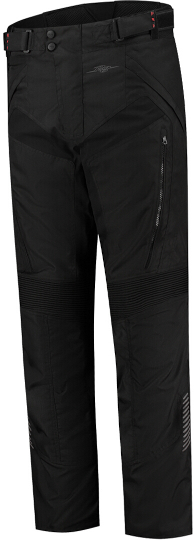 Rusty Stitches Hugo Pantaloni tessili da moto impermeabili nero M Figura 1