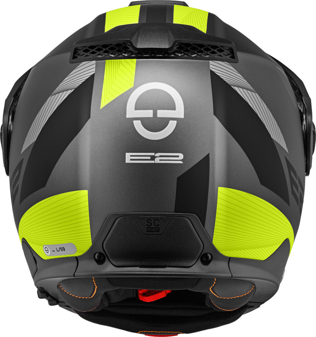 Schuberth E2 Defender ヘルメット ブラックマット/イエロー 男性(57歳) 図8
