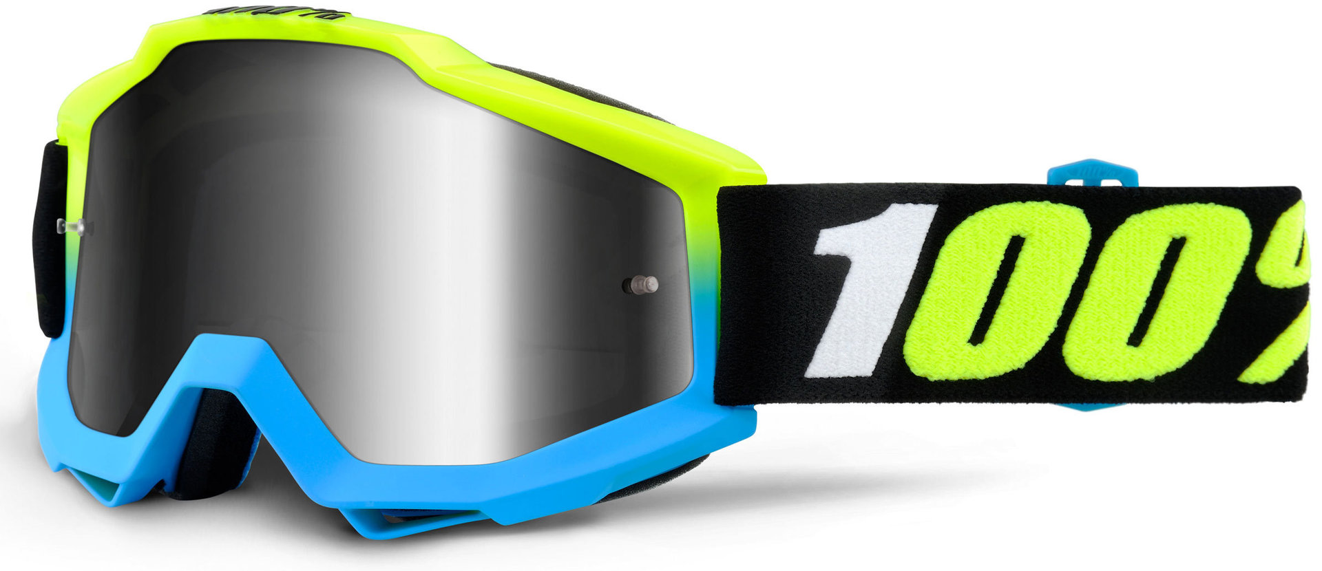 100% Accuri Extra Ochelari de motocross Galben/Albastru Figura 1