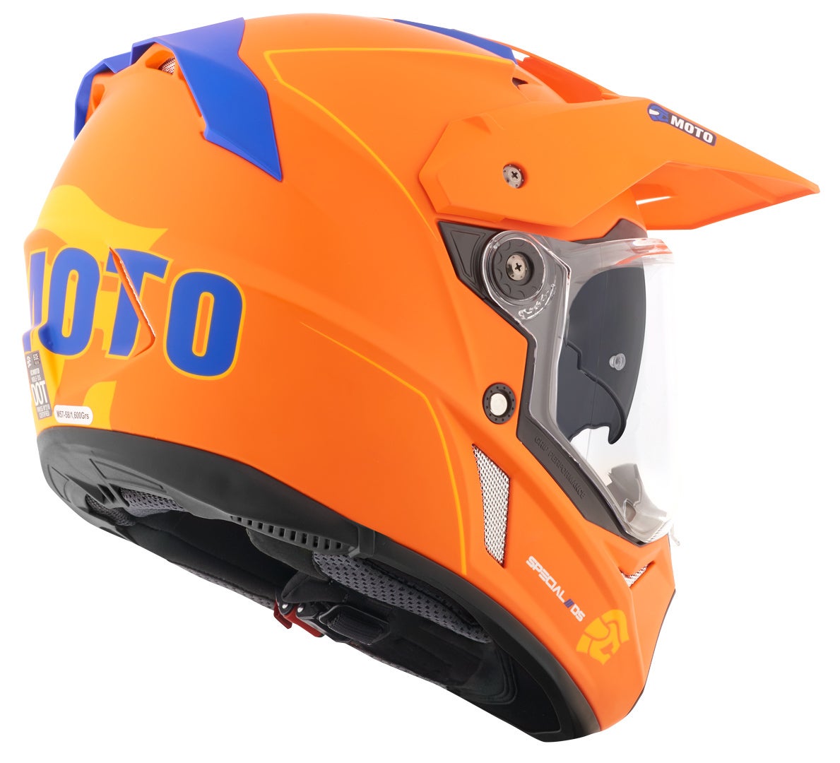 FC-Moto Merkur Pro Straight Enduro Helm orange matt 2XL Abbildung 5