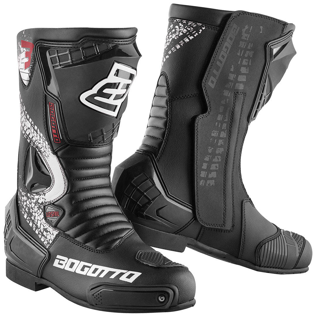 Bogotto Losail Evo Motorcycle Boots black/white 41 Figure 1