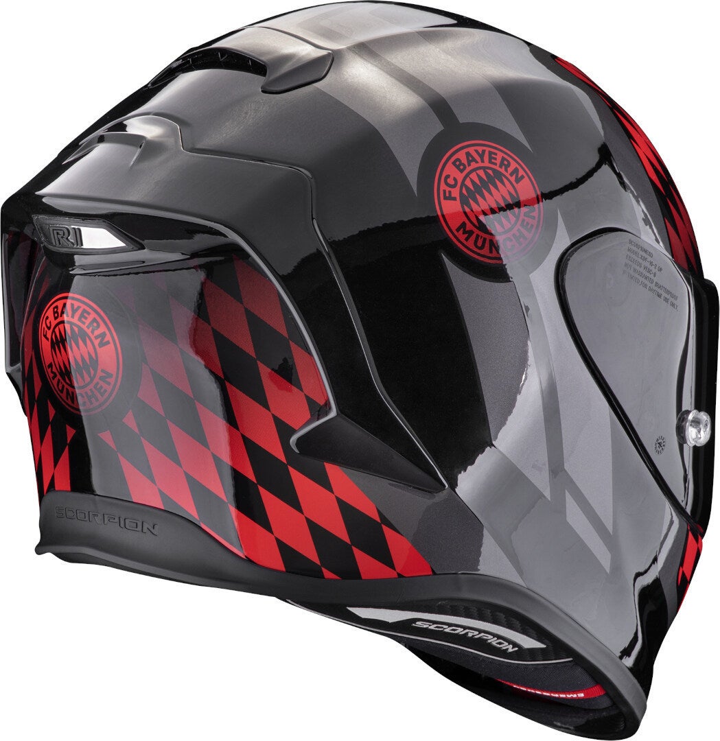 Scorpion Exo-R1 Evo Air FC Bayern Casque Noir/Gris/Rouge M (57/58) Figure 3