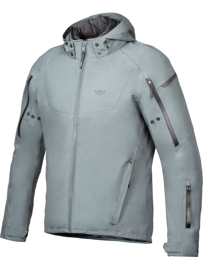 Ixon Burning Veste textile de moto imperméable Vert clair S Figure 1