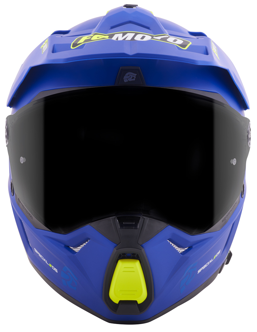 FC-Moto Merkur Pro Straight Cască Enduro Albastru mat XS Figura 7