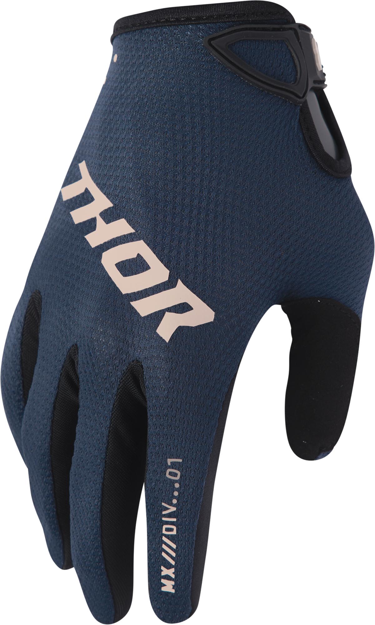 Thor Ridemode Static Damen Motocross Handschuhe dunkelblau L Abbildung 1