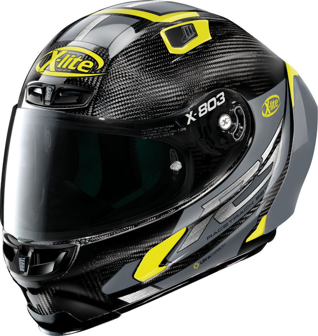 X-Lite X-803 RS Ultra Carbon Skywarp Helm schwarz/gelb L (60) Abbildung 1