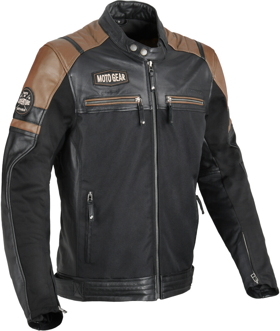 DIFI Memphis Motorcycle Leather / Textile Jacket black/brown 60 Figure 1
