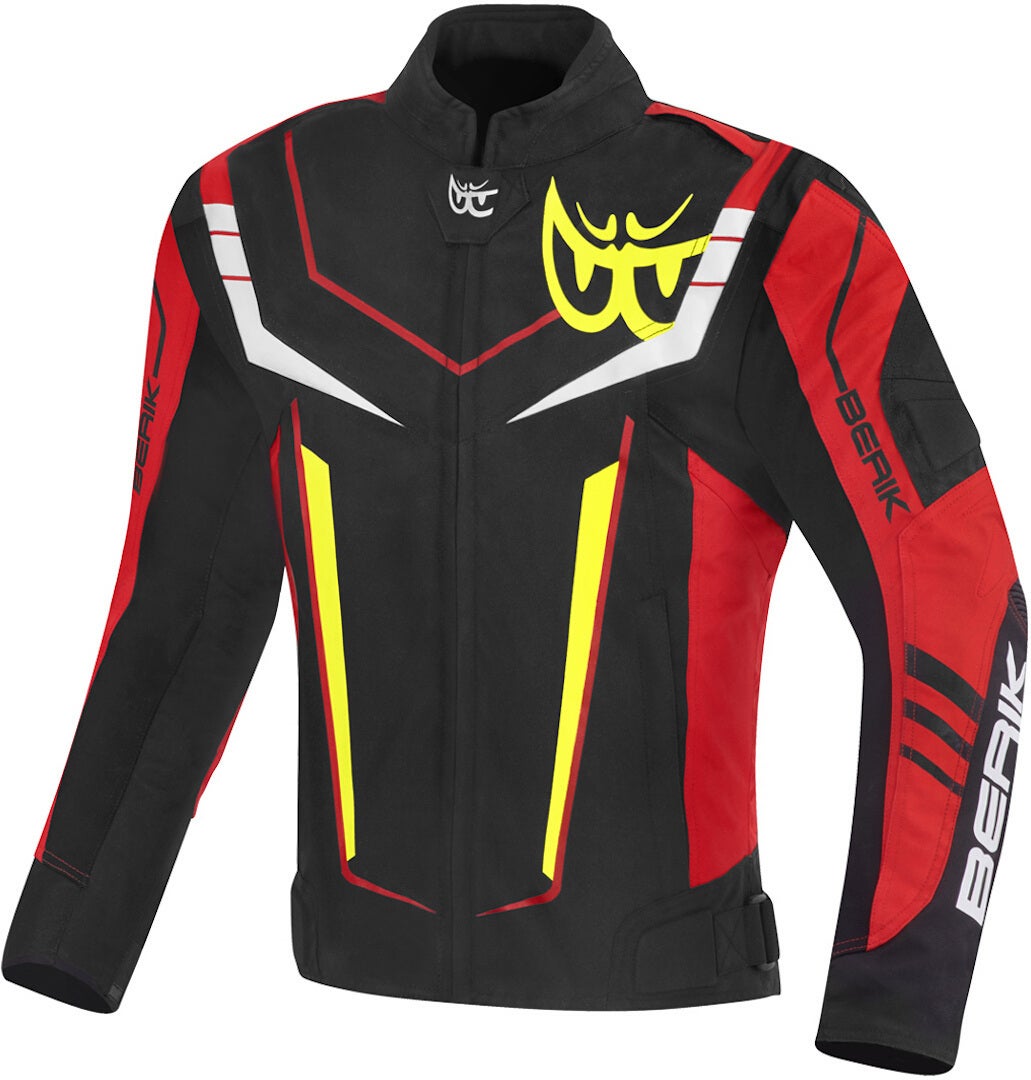 Berik Radic Evo Plus Waterproof Motorcycle Textile Jacket black/white/red/yellow 58 Figure 1