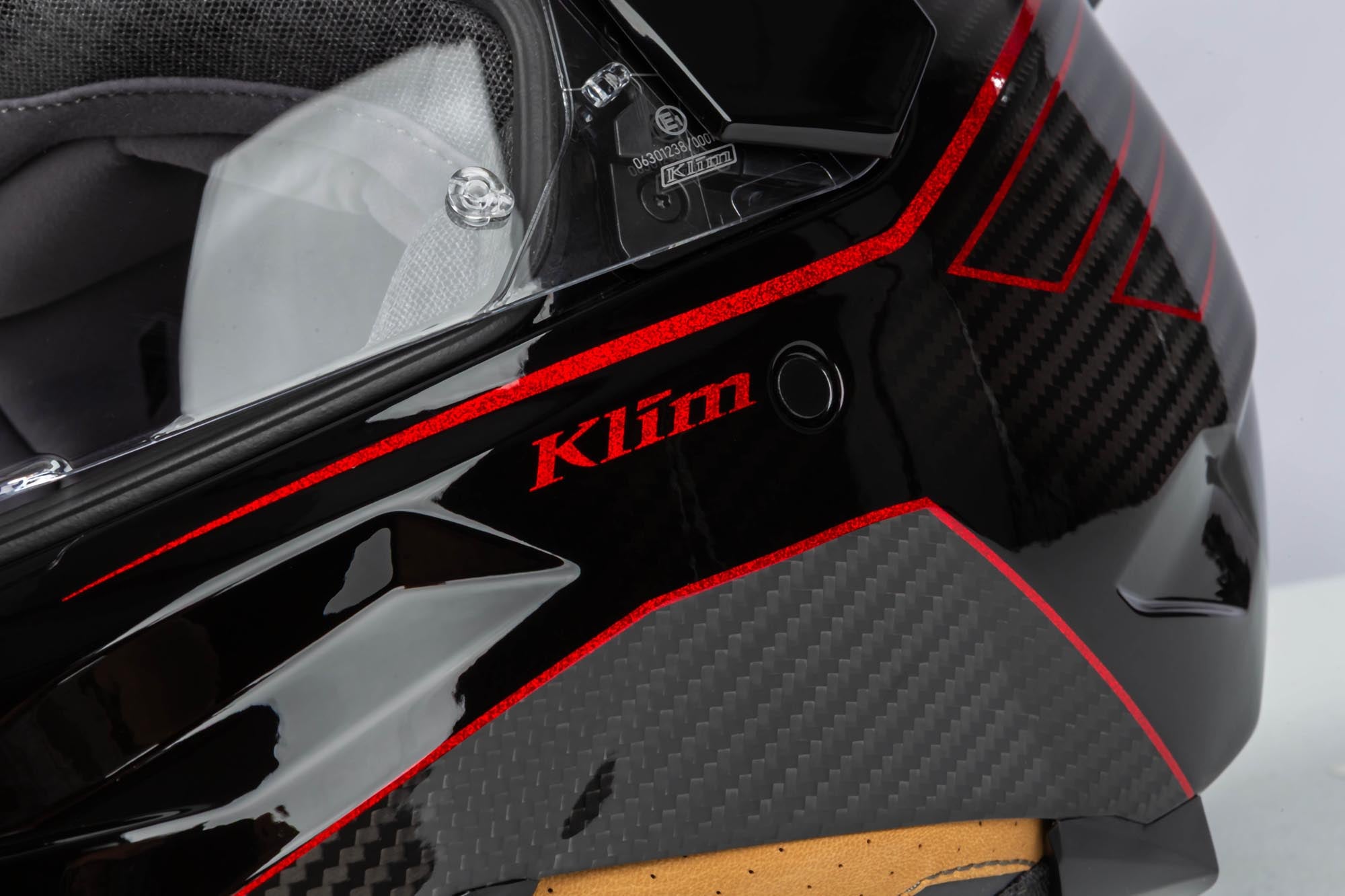 Klim X1 Alpha Graphic Carbon Endurohelm Zwart/Rood S (55/56) Figuur 12