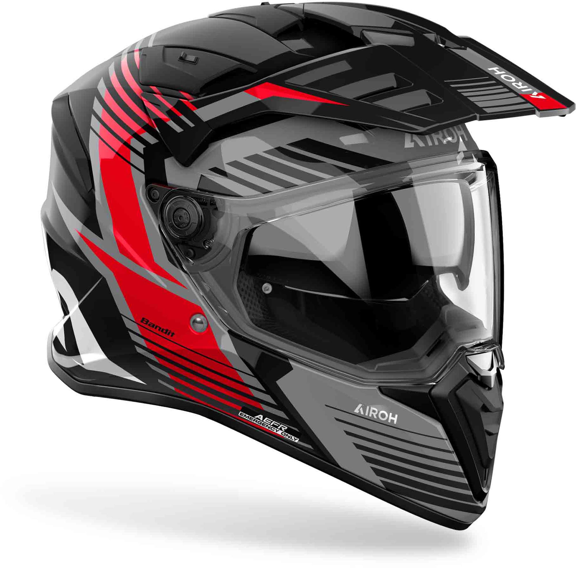 Airoh Bandit Spicy Enduro helma černá/šedá/červená L (59/60) Obrázek 2