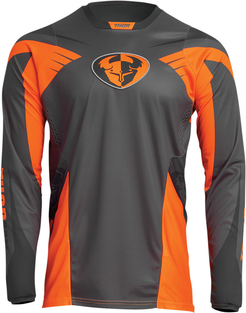 Thor Pulse 04 Limited Edition Motocross trøje grå/orange M Figur 1