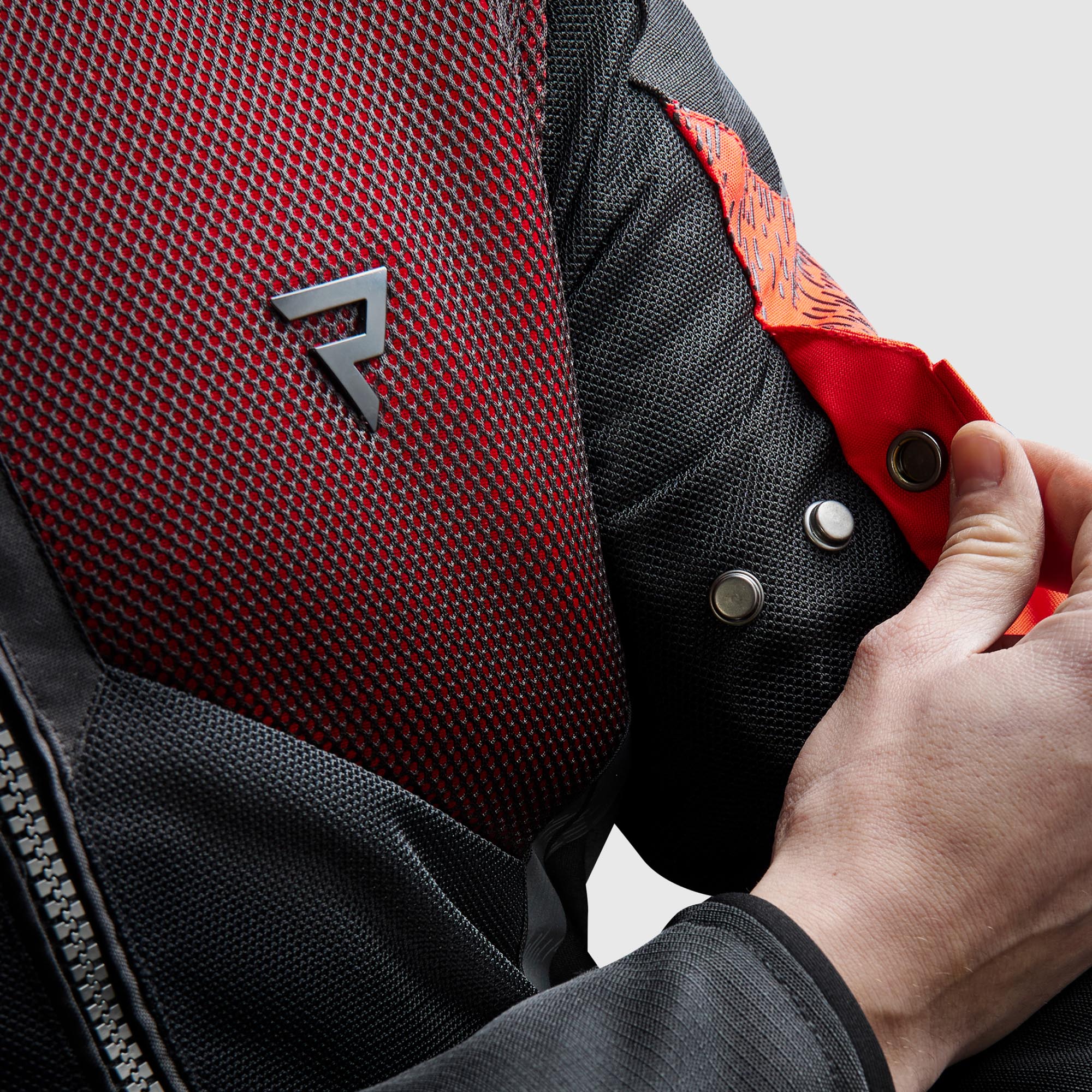 Rebelhorn Jax waterproof Motorcycle Textile Jacket black/red 5XL Figure 8