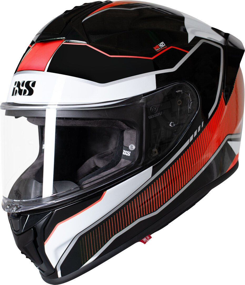 IXS 421 FG 2.1 Capacete preto/branco/vermelho M Figura 1