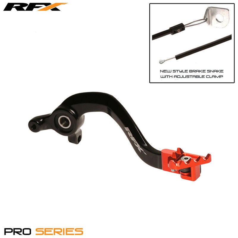 RFX Pro FT Rear Brake Lever (Black/Orange) - KTM SX65-image-931347744