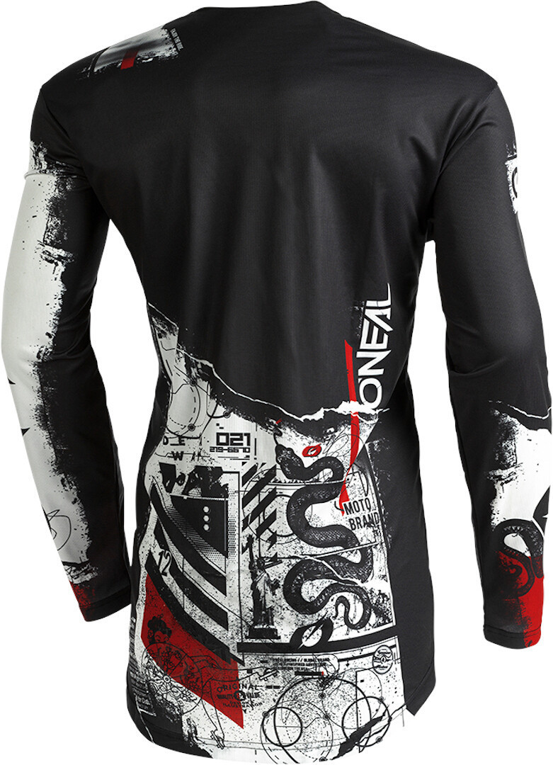 Oneal Mayhem Scarz V.22 Tricou de motocross Negru/Alb/Roșu S Figura 2