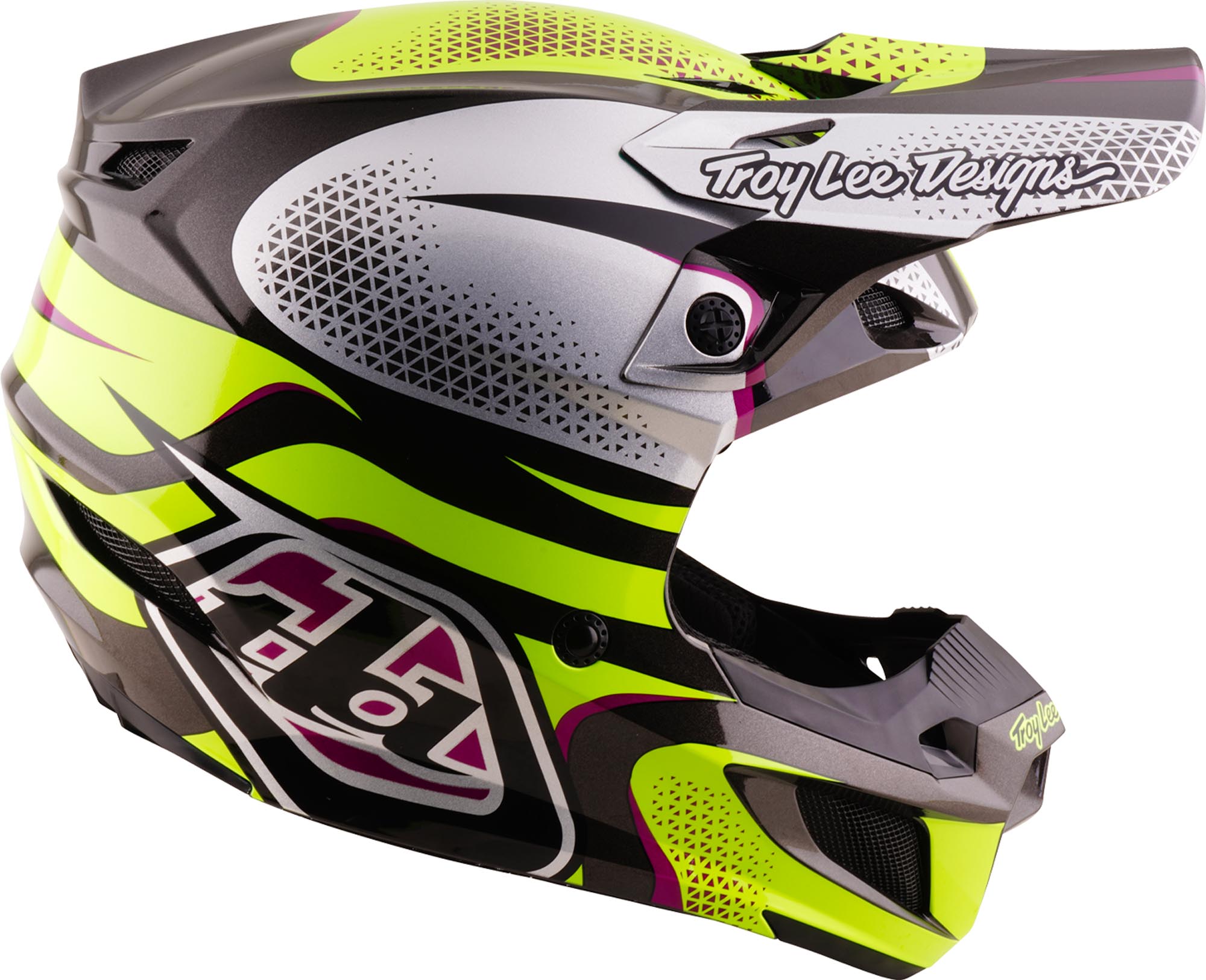 Troy Lee Designs SE5 Polycarbonate MIPS Aura Motocross-kypärä Keltainen/musta M (57/58) Kuva 3