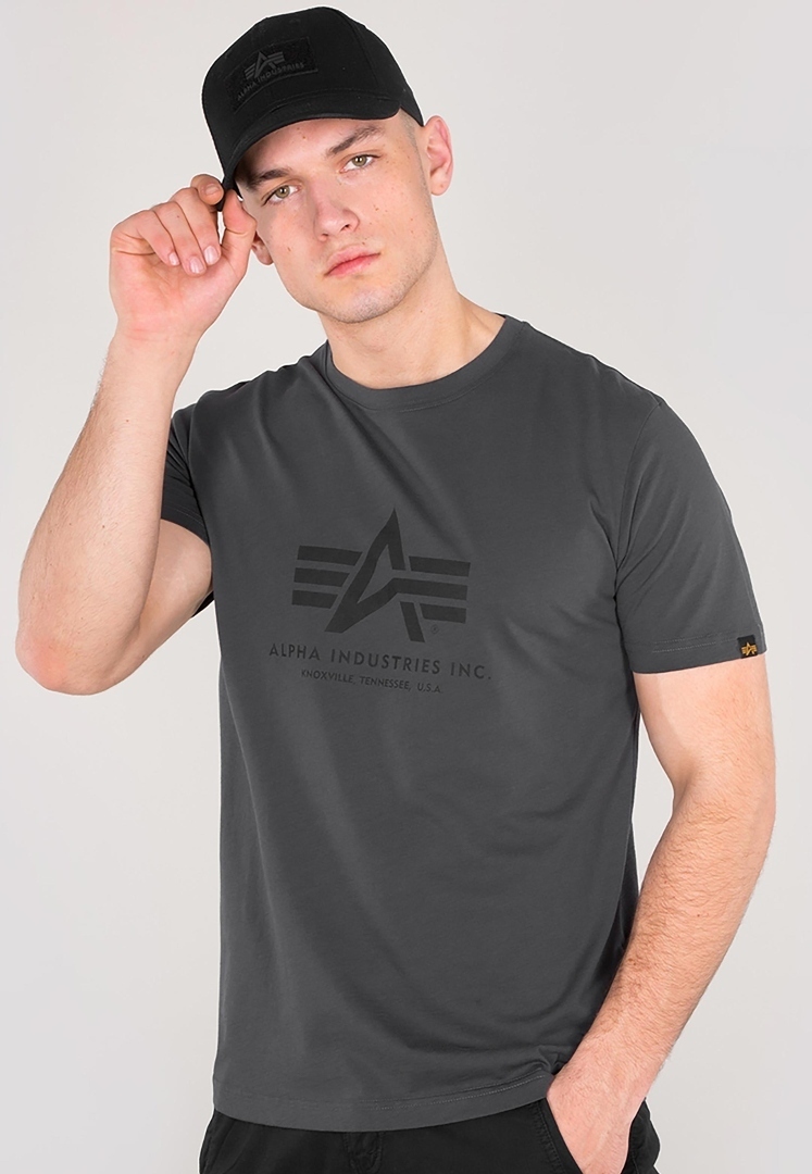Alpha Industries Basic T-Shirt dunkelgrau L Abbildung 1