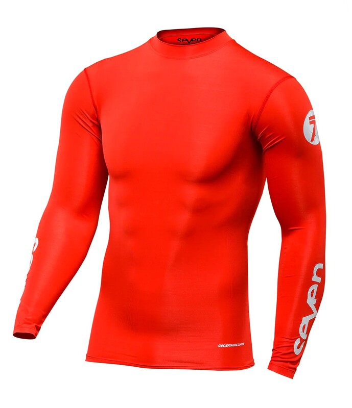 SEVEN Zero Compressions Jersey - Rood Rood S Figuur 2