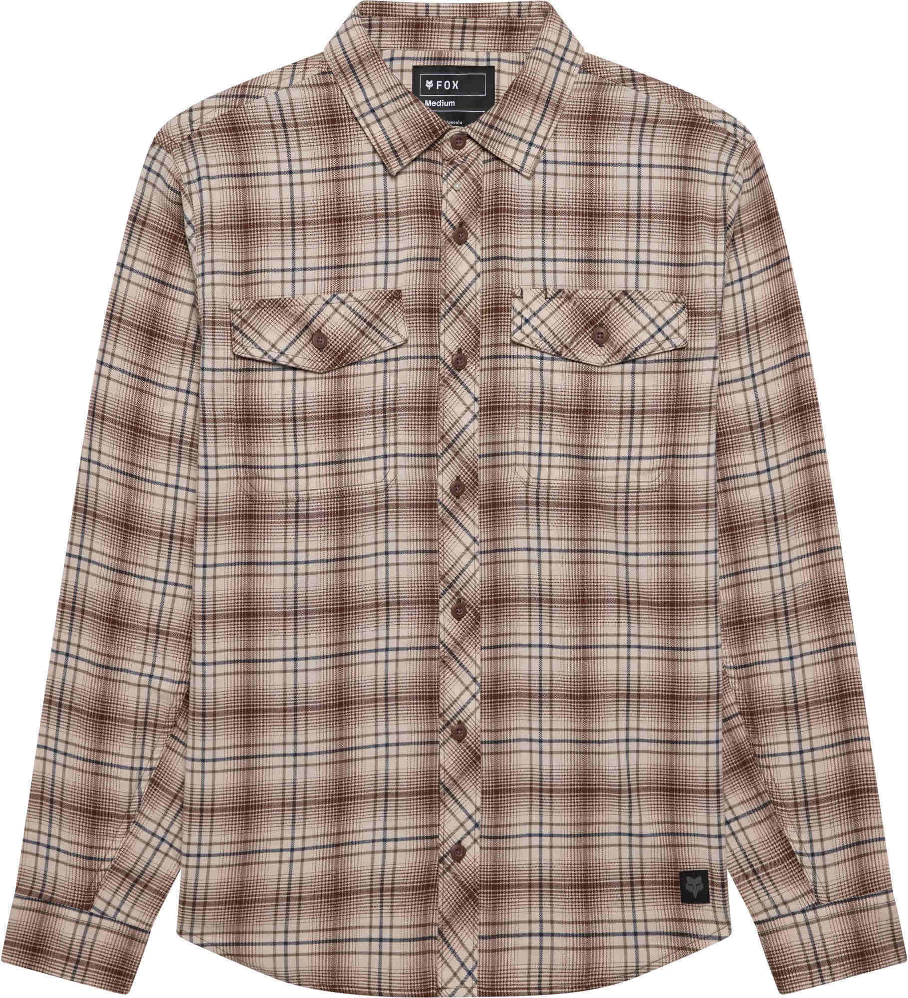 FOX Survivalist Stretch Flanell Hemd beige/braun M Abbildung 1
