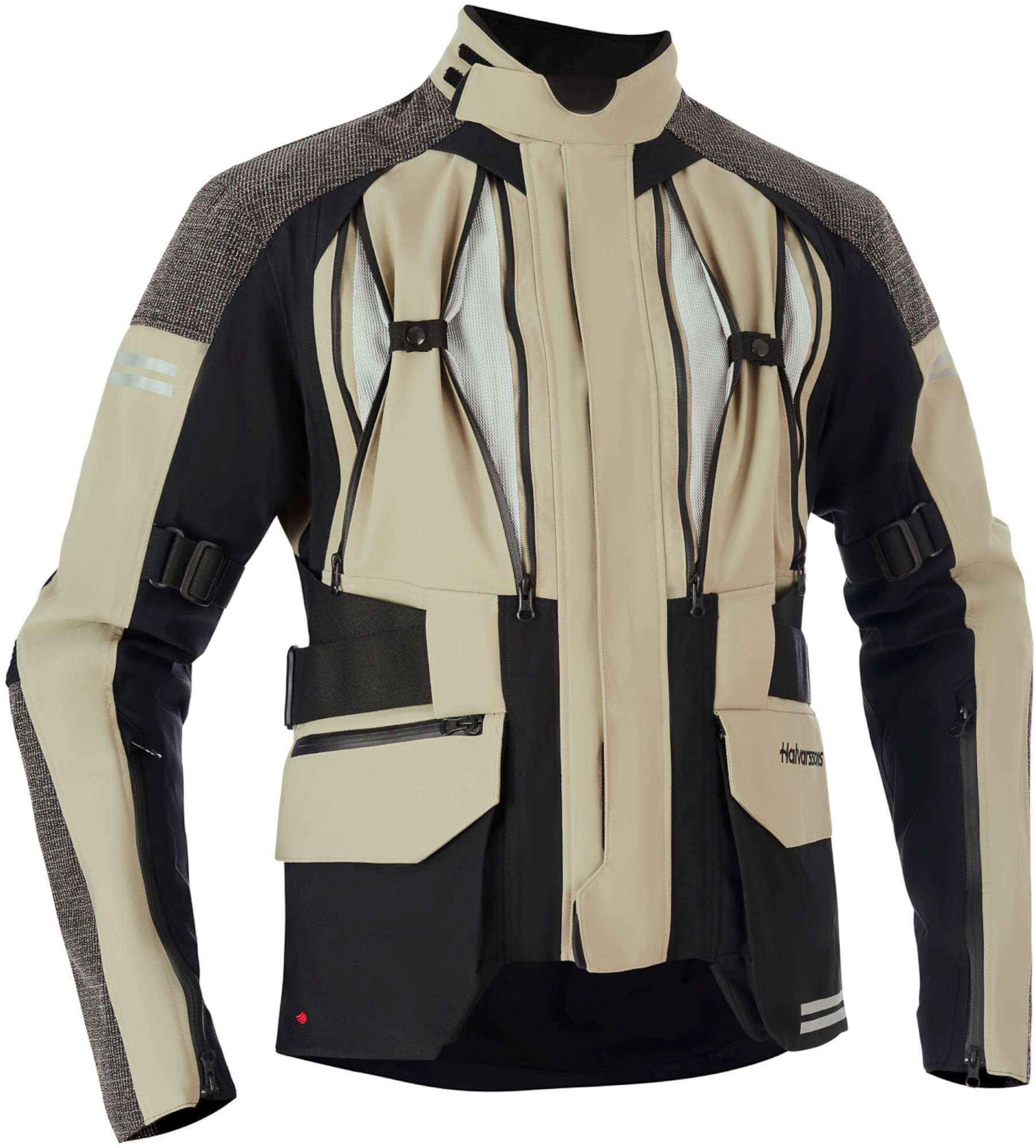 Halvarssons Dalen waterproof Motorcycle Textile Jacket Khaki/Black 62 Figure 4