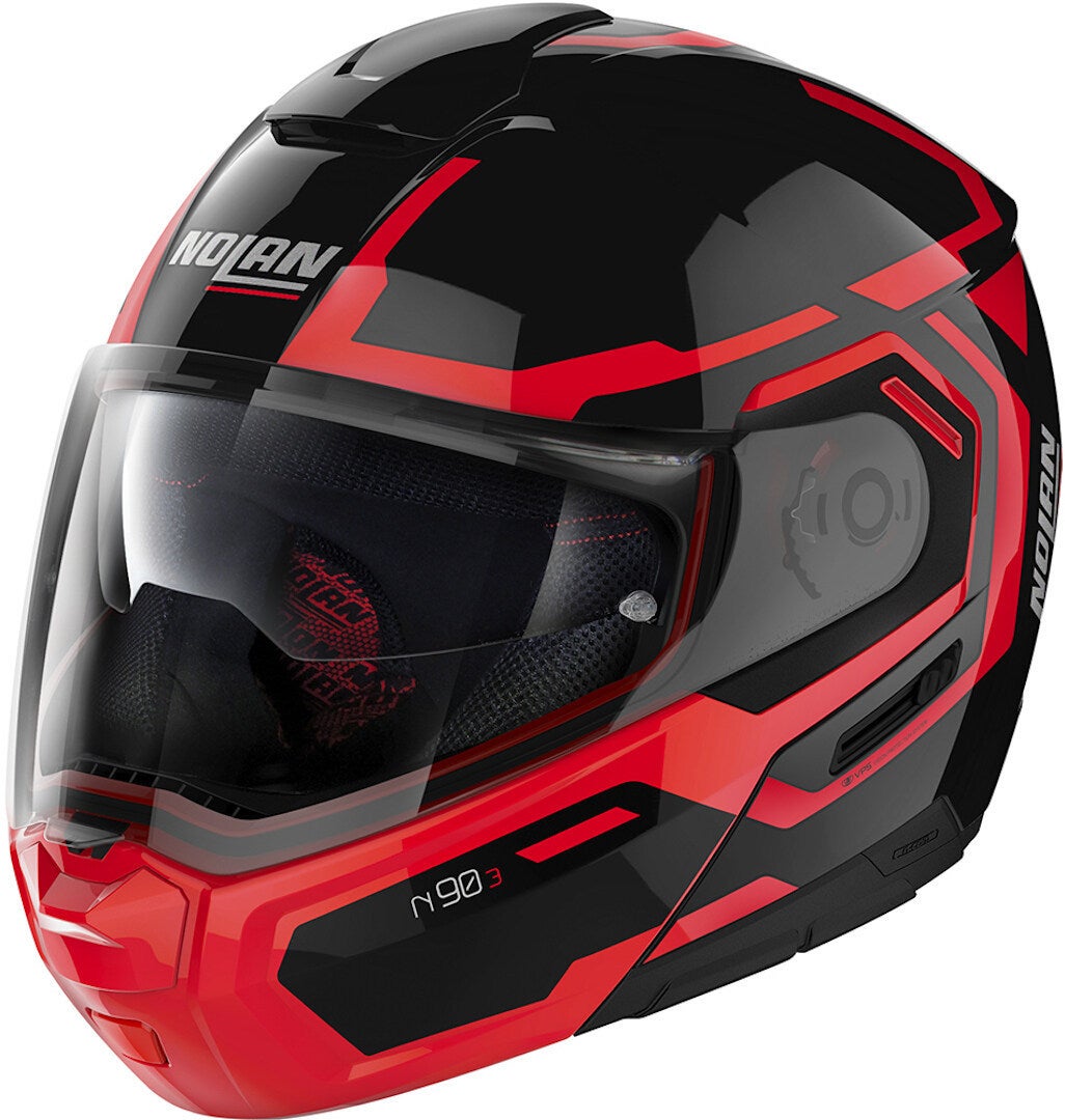 Nolan N90-3 Driller N-Com Casco nero/rosso M (58) Figura 1