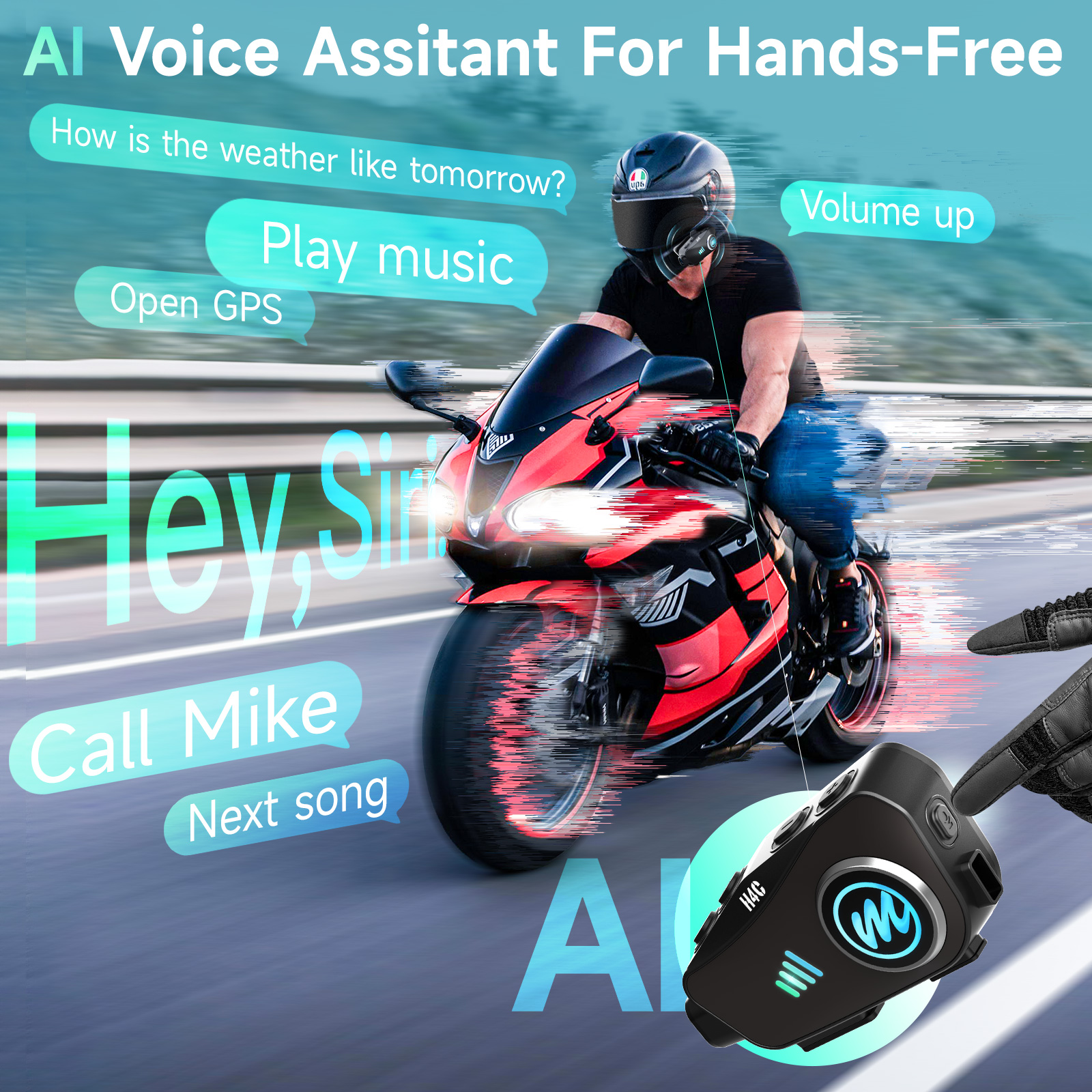 MOMAN H4C Căști Bluetooth cu cameră Figura 7