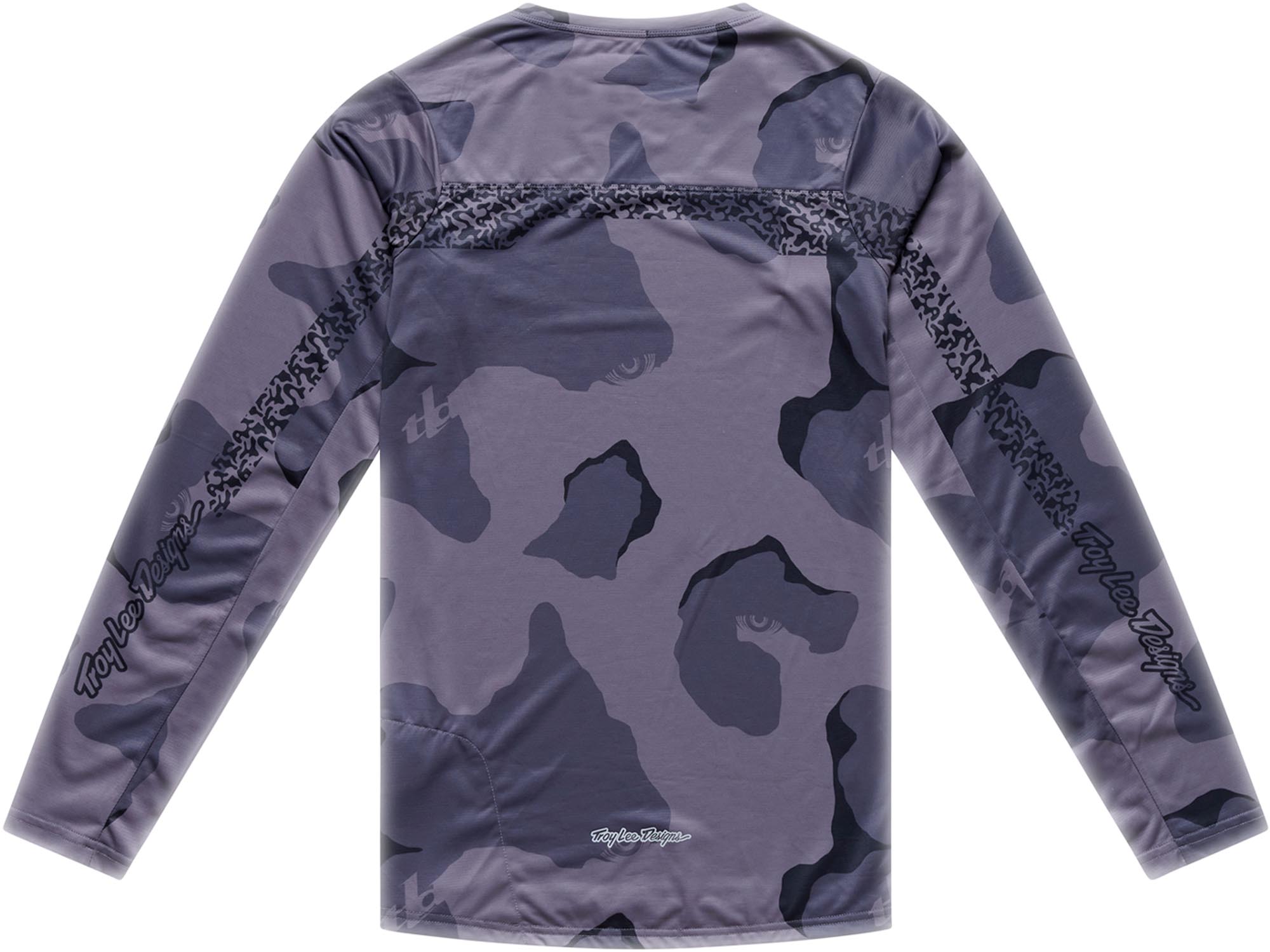 Side view of Troy Lee Designs Skyline Pro Flow Camo Bicycle Jersey