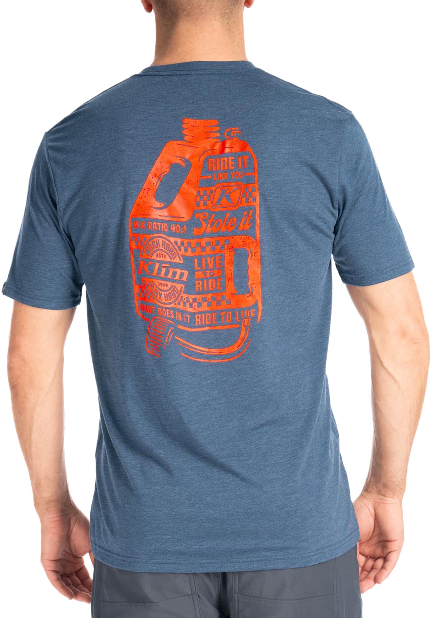 Side view of Klim Live to Ride Tri-Blend T-Shirt