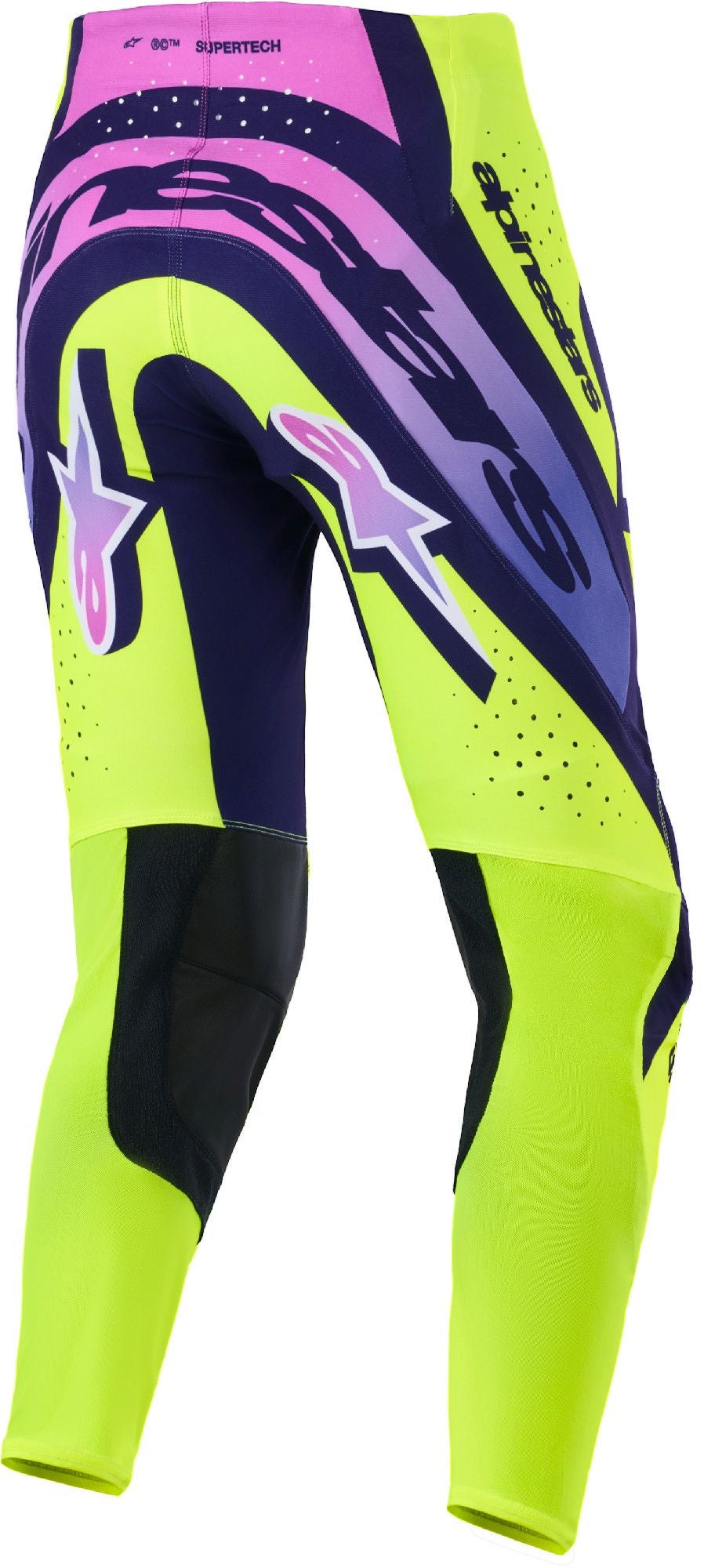 Alpinestars Supertech Vista Pantaloni da motocross viola/giallo 32 Figura 2