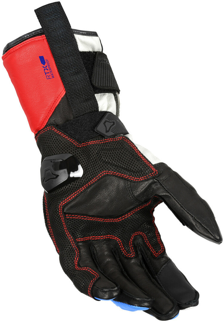 Macna Rango RTX guanti da moto impermeabili bianco/blu/rosso XL Figura 2