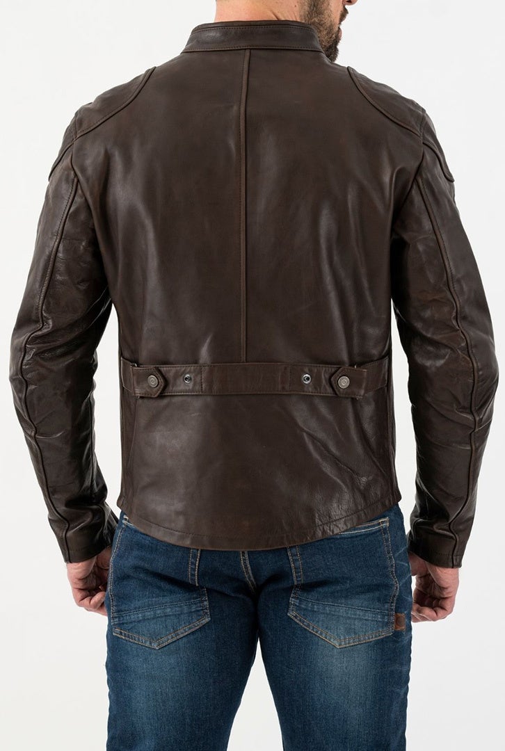 Rokker Goodwood Motorcycle Leather Jacket brown XXL Figure 2