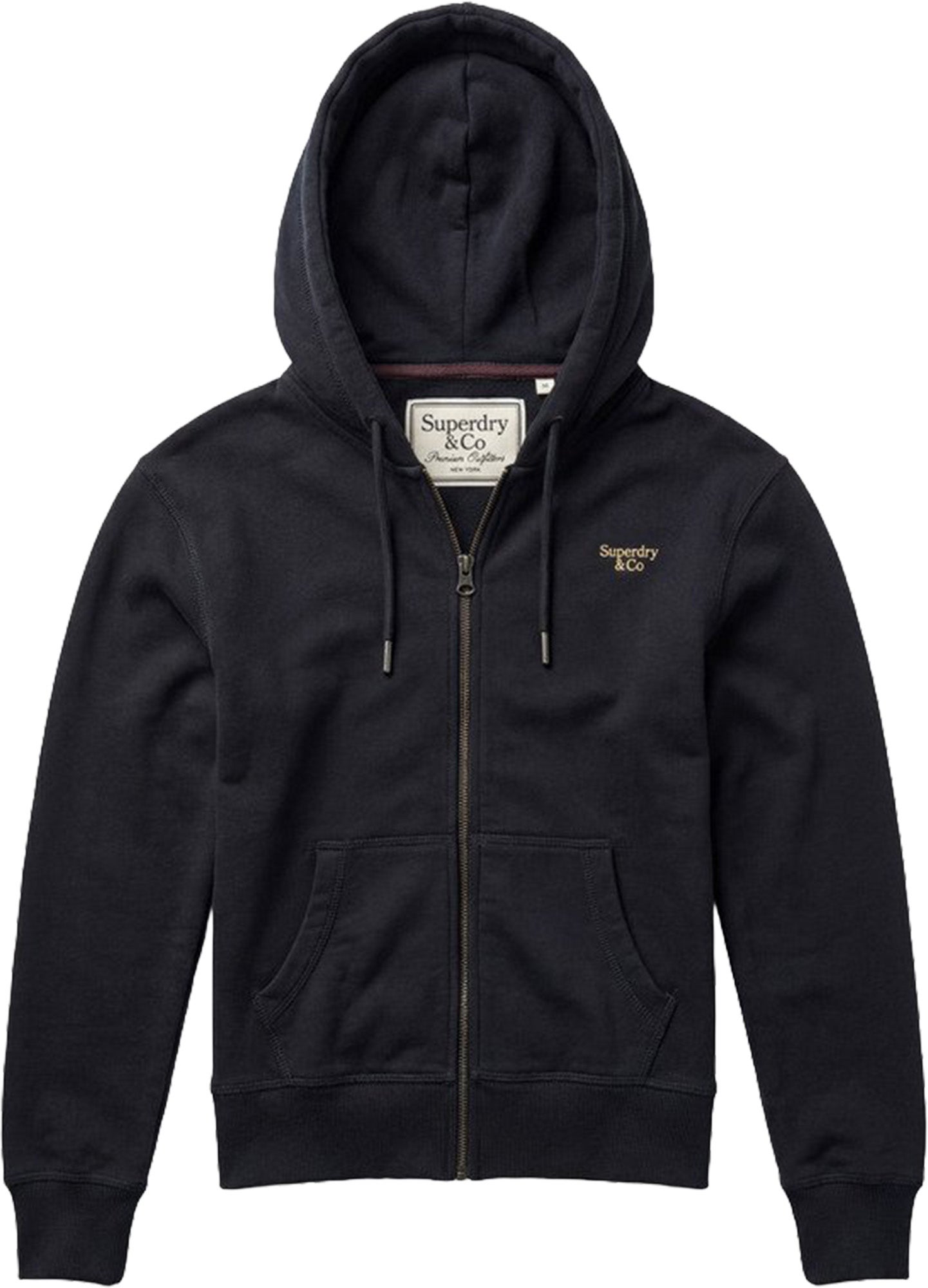 Superdry & Co Signature Embroidered Hanorac cu fermoar pentru doamne negru 14 Figura 1