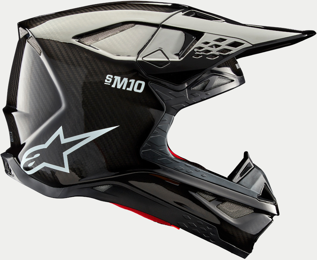 Alpinestars Supertech S-M10 Solid 2024 Casco Motocross nero L (59/60) Figura 5