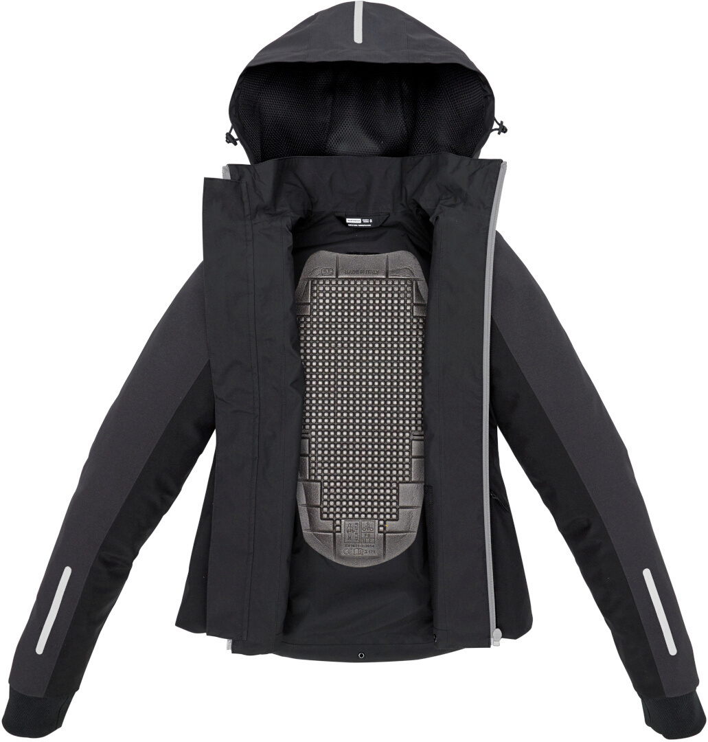 Spidi H2Out II Hanorac impermeabil pentru motociclete pentru doamne Negru/Roșu M Figura 4