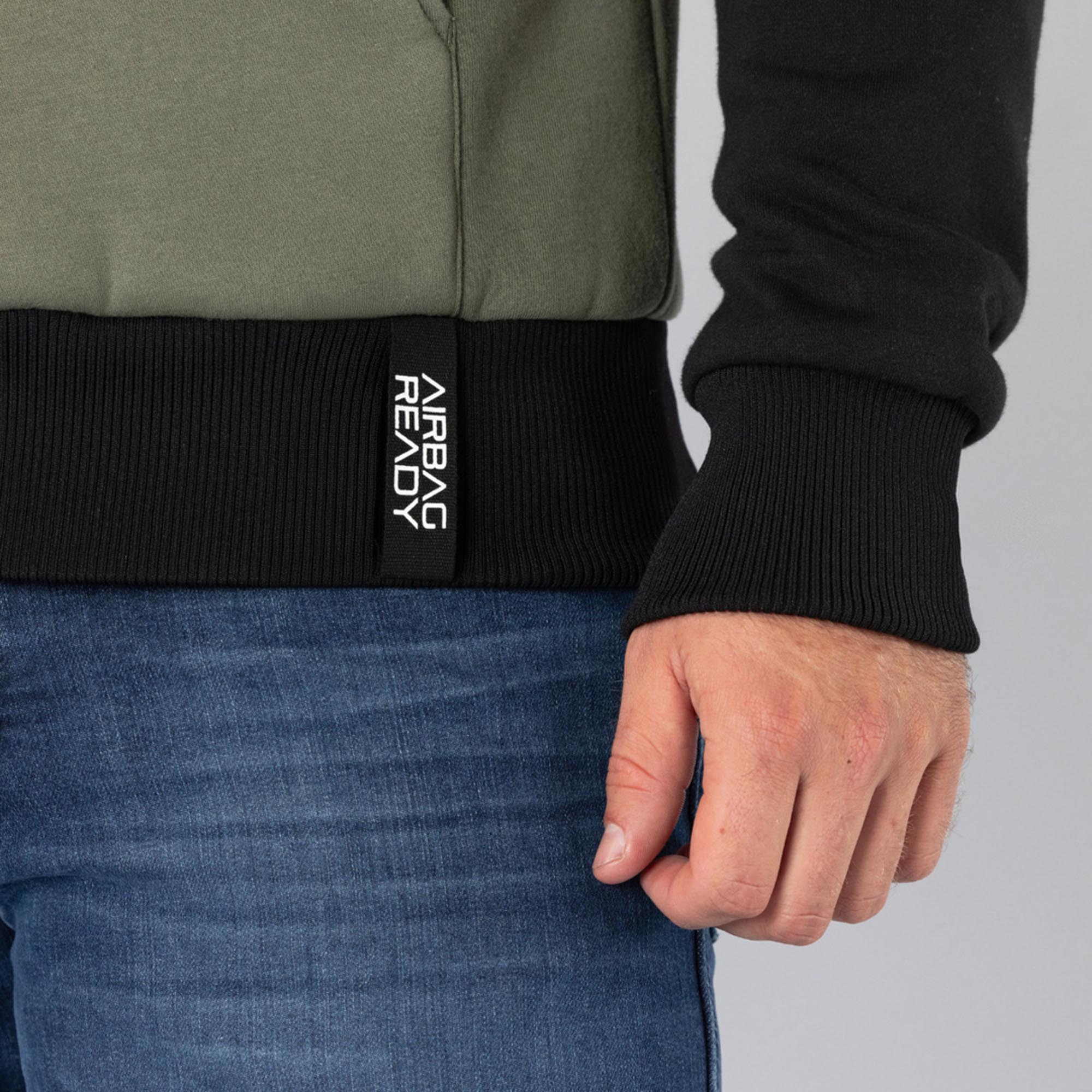 IXS Rapid 1.0 Sweat à capuche zippé de moto Vert/Orange M Figure 5