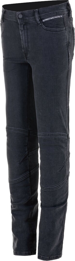 Alpinestars AS-DSL Emi Damer Motorcykel Jeans Sort vask 26 Figur 1