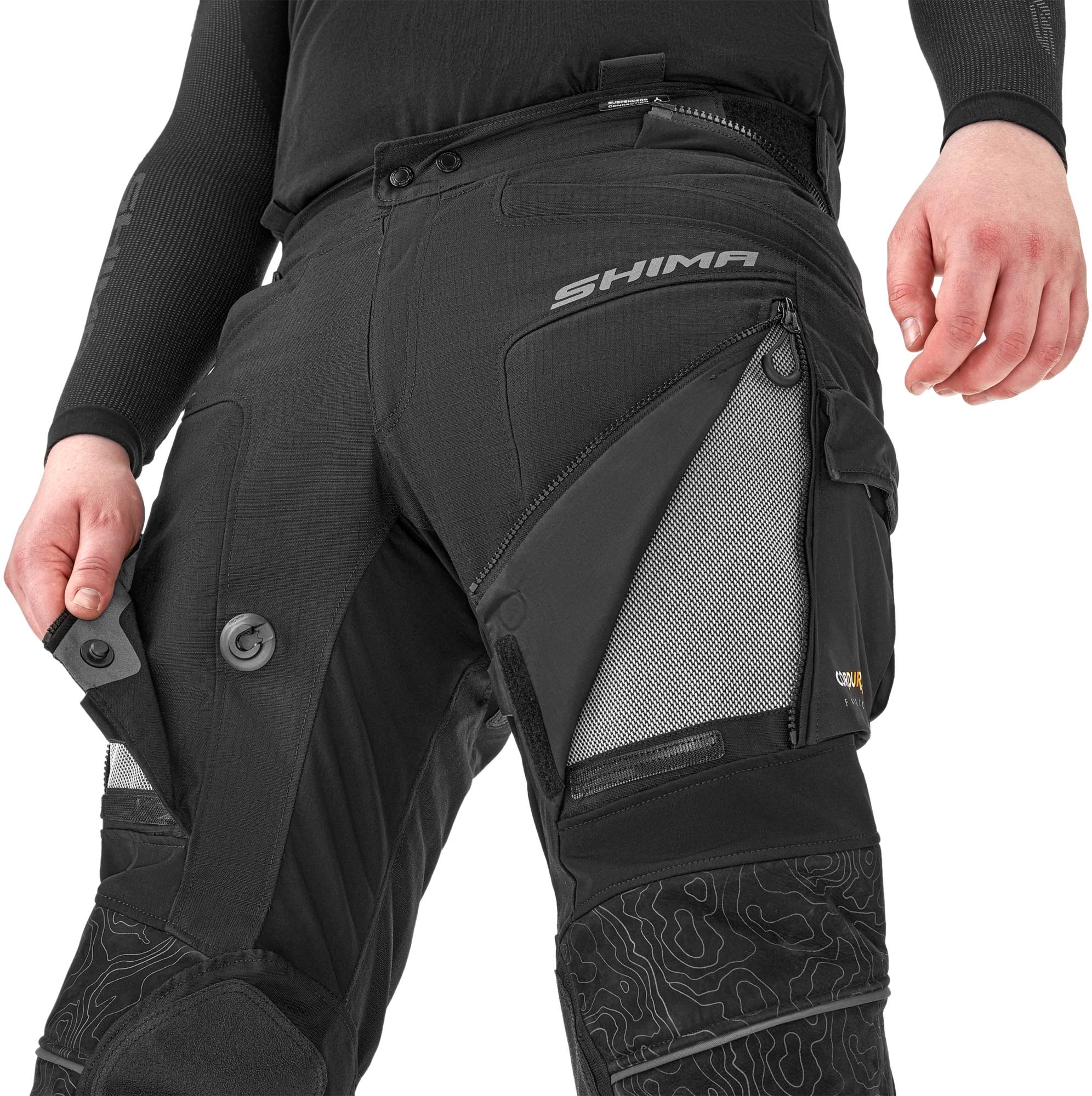 Side view of SHIMA Tracker Motorcycle Textile Pants