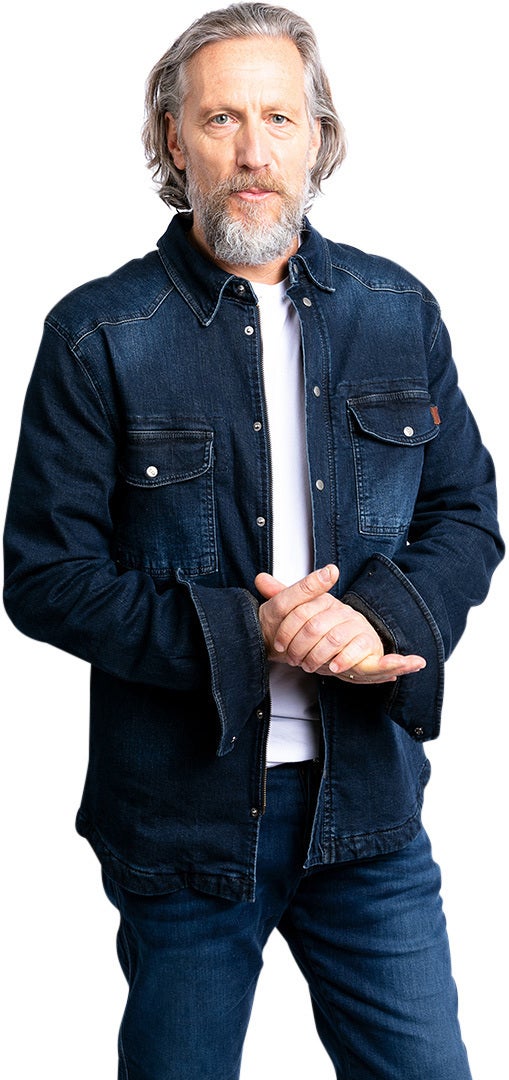 John Doe Motoshirt XTM Denim Camicia da moto blu scuro 5XL Figura 10