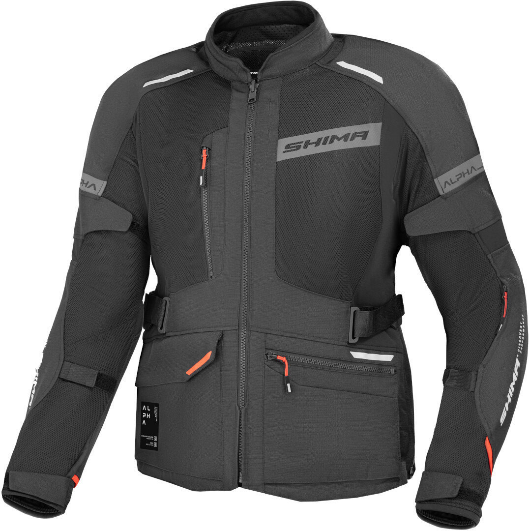 SHIMA Alpha waterproof Motorcycle Textile Jacket black M Figure 1