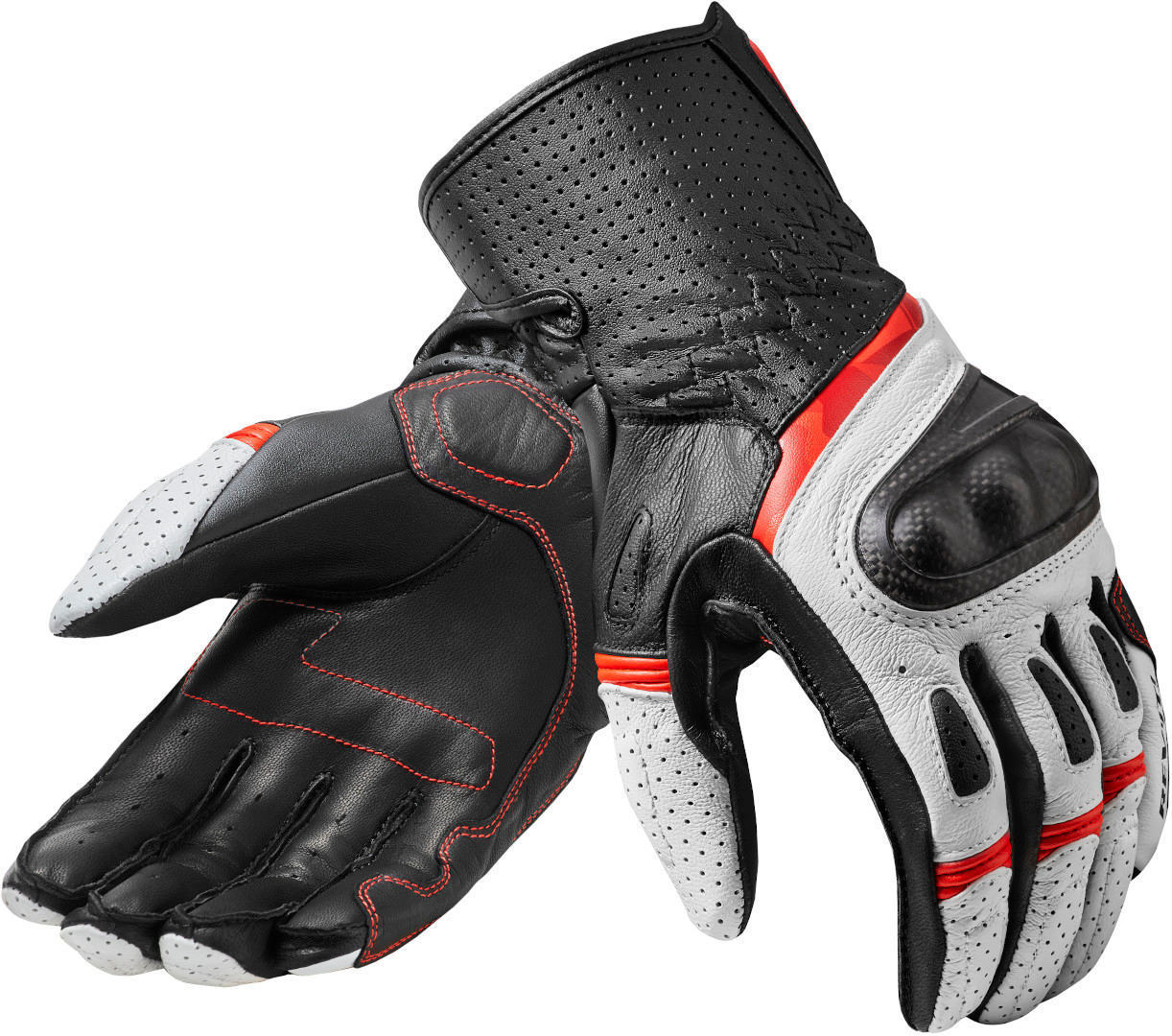 Revit Chevron 3 Motorcykel handsker sort/hvid/rød M Figur 1