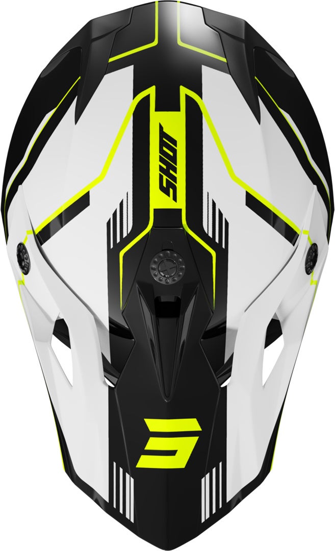 Shot Pulse Lines Casco da motocross nero/bianco/giallo S (55/56) Figura 3